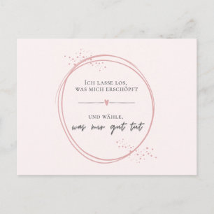 Gentle Letting Go Affirmation Postcard