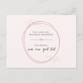 Gentle Letting Go Affirmation Postcard