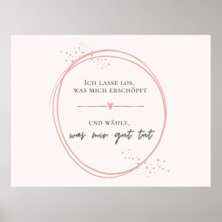 Gentle Letting Go Affirmation Poster