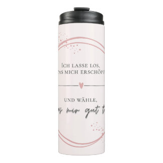 Gentle Letting Go Affirmation Thermal Tumbler