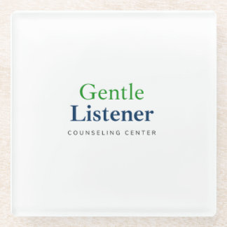 Gentle Listener Glass Coaster