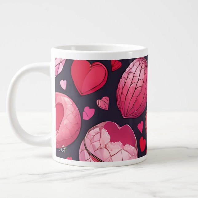 Gentle Love |  Large Coffee Mug (Left)