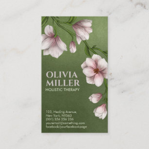 Gentle Magnolia Flower Branch Business Card