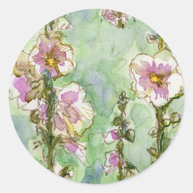 Gentle Mallow Classic Round Sticker (Front)