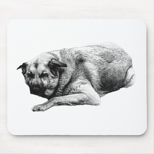 Gentle Mark, Relaxed Pulse Mouse Pad (Front)