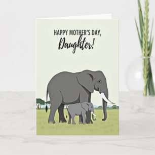 Gentle Mothers Day Elephant Card