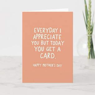 Gentle Mothers Day Peach Card