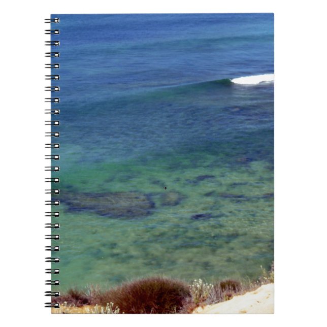 Gentle Ocean Waves Notebook (Front)
