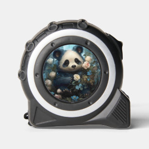 Gentle Panda Bear Among Jungle Roses 1