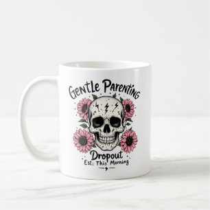 Gentle Parenting Mug   Funny Mum Skull Coffee Cup