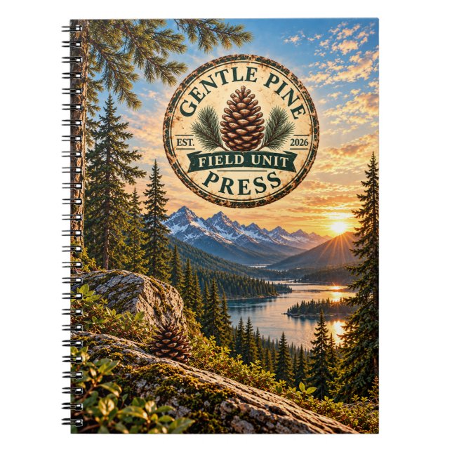 Gentle Pine Press Field Unit Wilderness Notebook (Front)