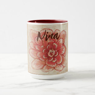 Gentle Pink Flower art  Mug