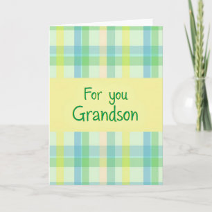 Gentle Plaid Greetings Card