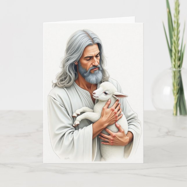 Gentle Protector Lamb Art Card (Front)