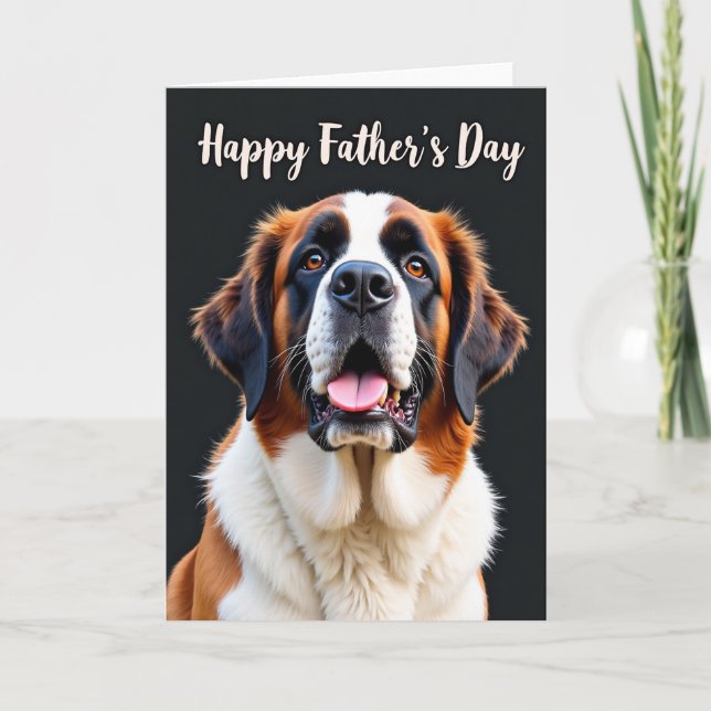 Gentle Pup Fathers Day Card (Front)