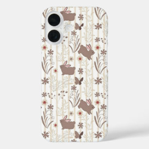 Gentle Rabbit Prince with Botanicals iPhone 16 Case