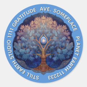 Gentle Radiance   Tree of Life Classic Round Sticker