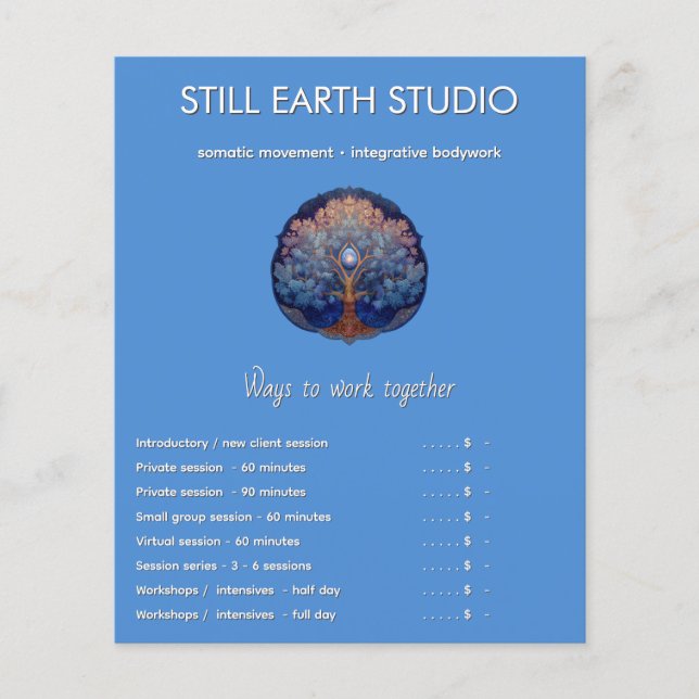 Gentle Radiance | Tree of Life Flyer (Front)