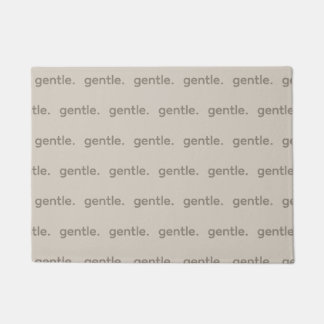 Gentle Repeated Word Pattern Cozy, Calm & Soft Doormat