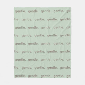 Gentle Repeated Word Pattern Cozy, Calm & Soft Fleece Blanket