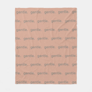 Gentle Repeated Word Pattern Cozy, Calm & Soft Fleece Blanket
