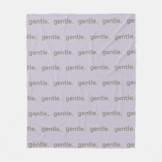 Gentle Repeated Word Pattern Cozy, Calm & Soft Fleece Blanket