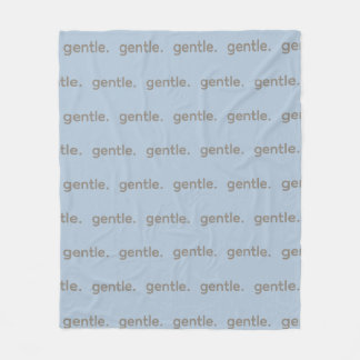 Gentle Repeated Word Pattern Cozy, Calm & Soft Fleece Blanket