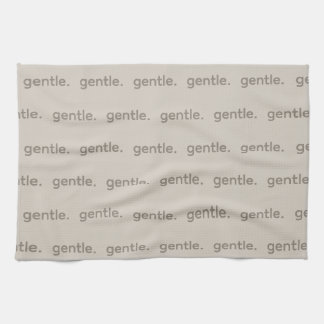 Gentle Repeated Word Pattern Cozy, Calm & Soft Tea Towel