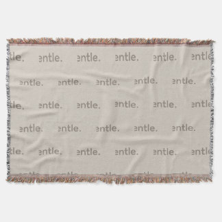 Gentle Repeated Word Pattern Cozy, Calm & Soft Throw Blanket