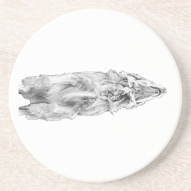 Gentle retriever glow coaster (Front)