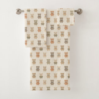 Gentle Sand Teddy Bear Kids Towel Set