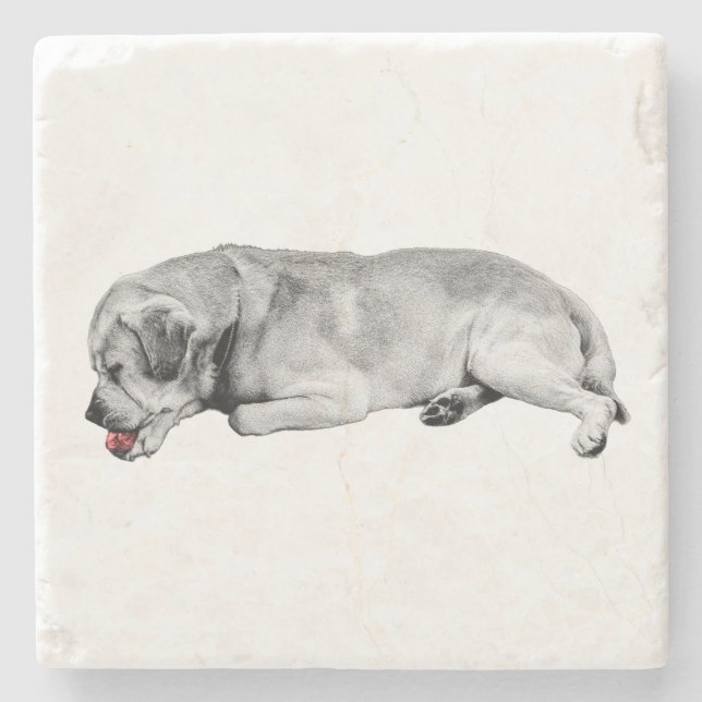 Gentle Sip, Tiny Spark Stone Coaster (Front)