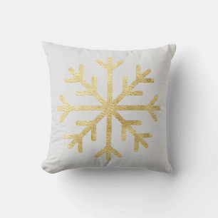 Gentle snowflake pillow