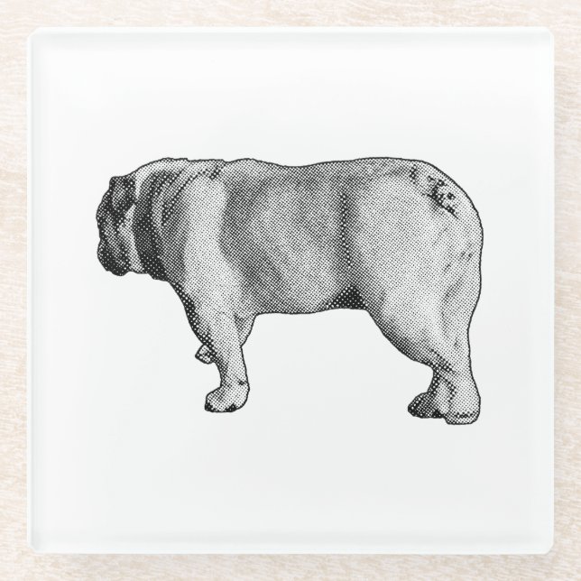 Gentle Stride, Festive Table Glass Coaster (Front)