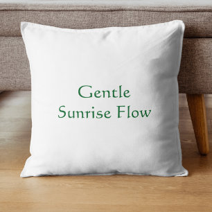 Gentle Sunrise Flow Modern Script  Cushion