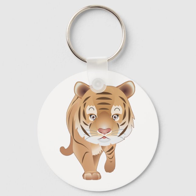 Gentle Tiger Key Ring (Front)