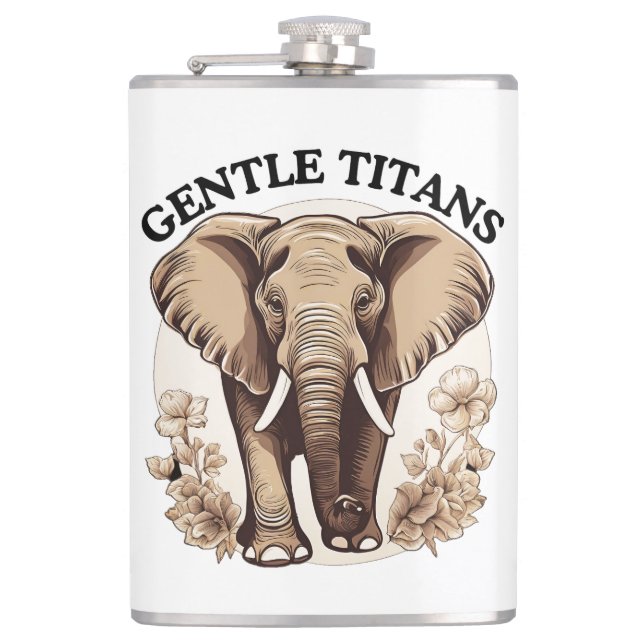 Gentle Titans Hip Flask (Front)