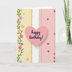 Gentle Vine Birthday Card