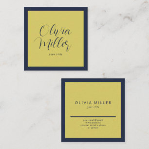 Gentle Warm Yellow - Modern Square Business Card