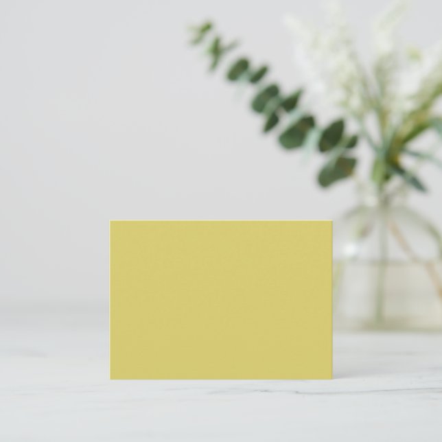 Gentle Warm Yellow Note Card (Standing Front)