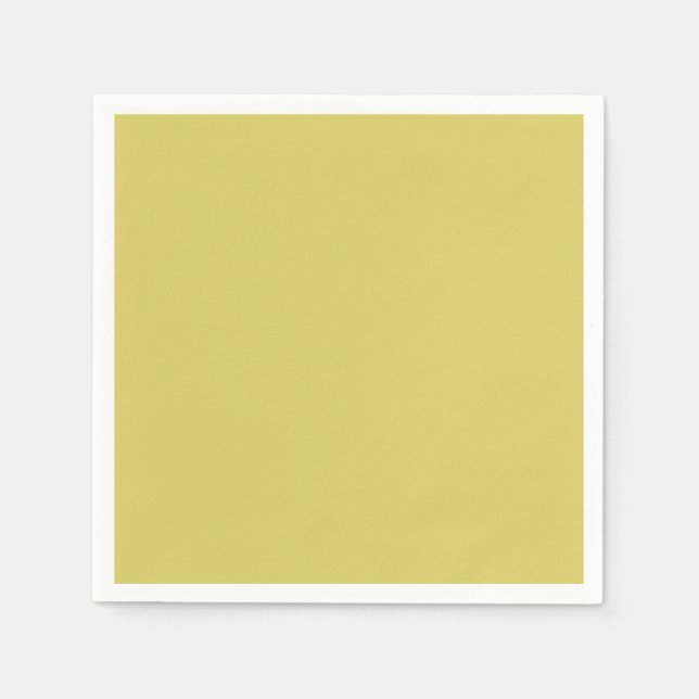 Gentle Warm Yellow Paper Napkins (Front)