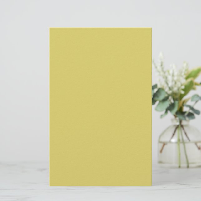 Gentle Warm Yellow Stationery Paper (Standing Front)
