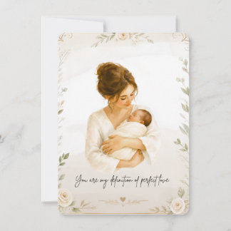 Gentle watercolor Mother's Day & thank you card