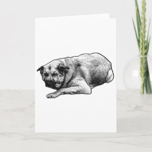 Gentle Wishes, Dotwork Scene Card