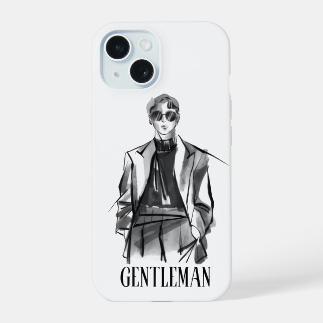 Gentleman Aesthetic iPhone Case (Back)