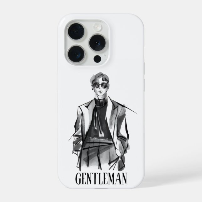 Gentleman Aesthetic iPhone Case (Back)