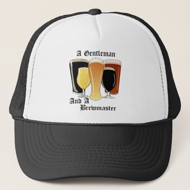 Gentleman brewmaster  trucker hat (Front)