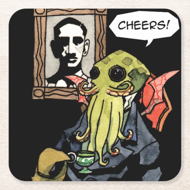 Gentleman Cthulhu: Cheers - Coasters (Front)