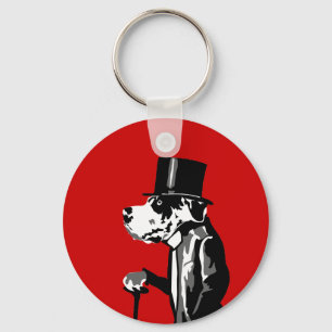 Gentleman Dog Key Ring