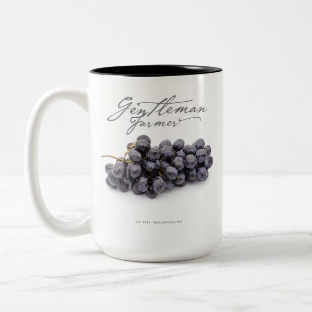 Gentleman Farmer 15 oz. Coffee Mug (grapes) (Left)